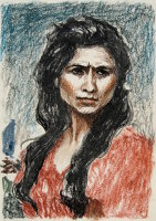 Woman in Moscow study
